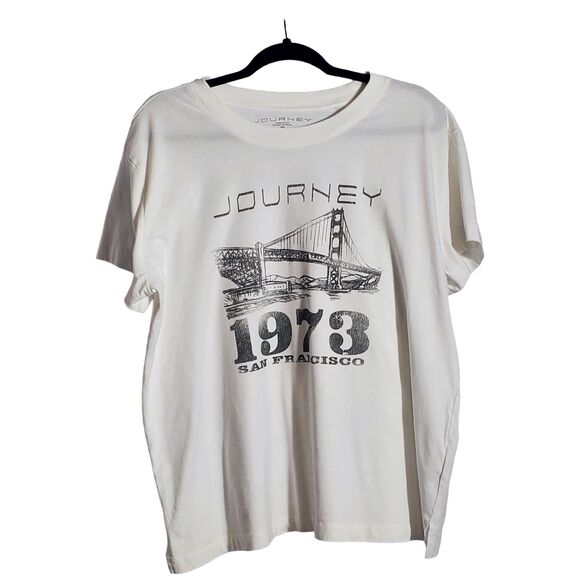RARE VINTAGE - Journey Band San Francisco 1973 Tour Women's Tee XXL / 2XL - Picture 1 of 5